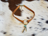 TC Feather Suede Choker