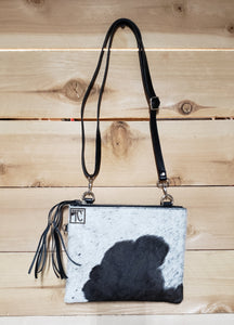 Cowhide Crossbody Clutch Purse #104